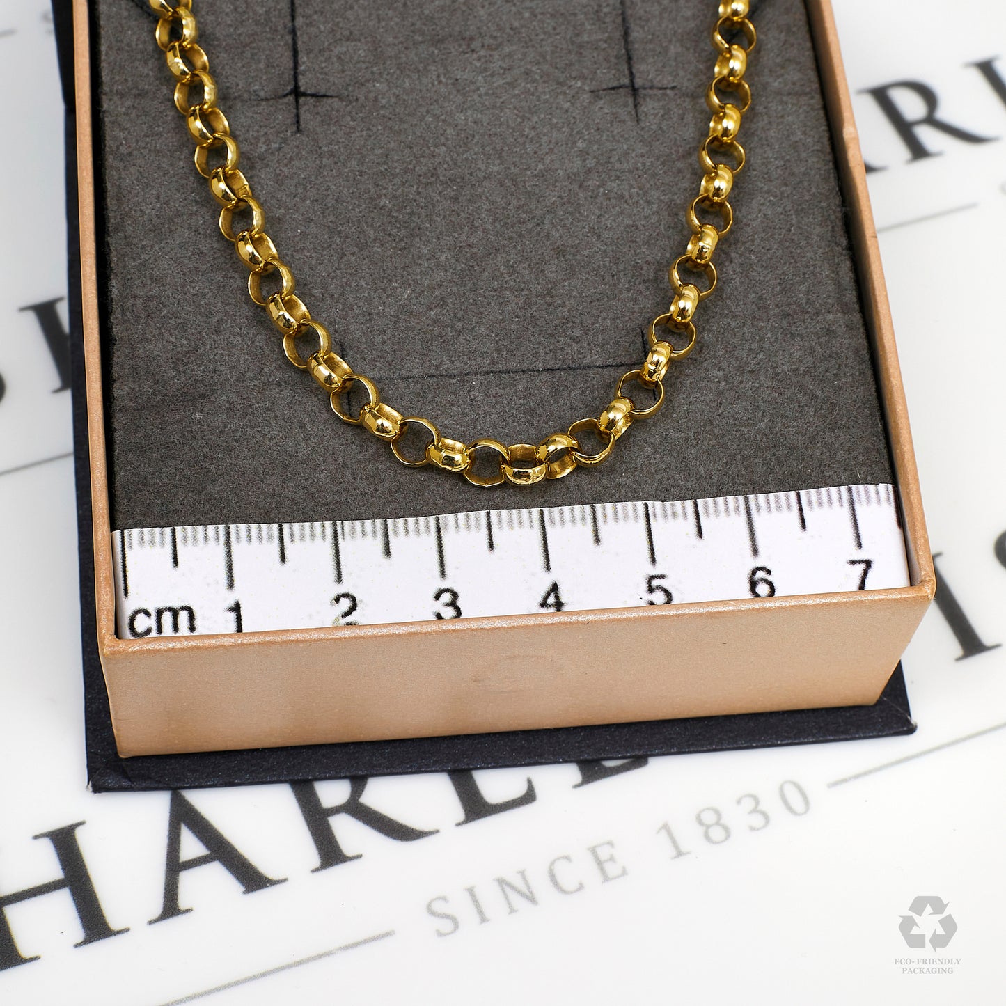 Pre-Owned 9ct Gold Belcher Chain Necklace 20 Inch