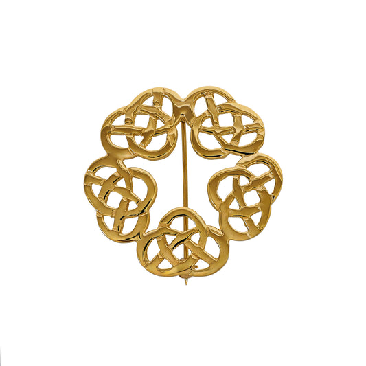 Pre-Owned 9ct Gold Celtic Knot Brooch