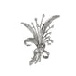 Pre-Owned 14ct White Gold Diamond Floral Spray Brooch