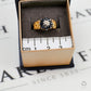 Pre-Owned 9ct Gold Diamond & Sapphire Cluster Ring Size L