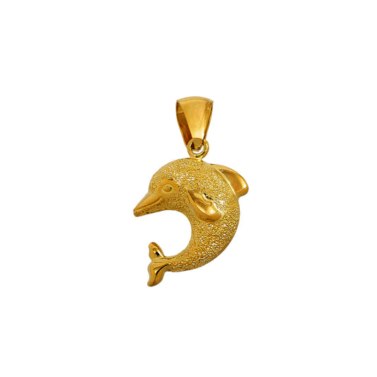 Pre-Owned 18ct Gold Dolphin Pendant