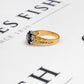 Pre-Owned 18ct Gold Sapphire & Diamond Cluster Ring Size K
