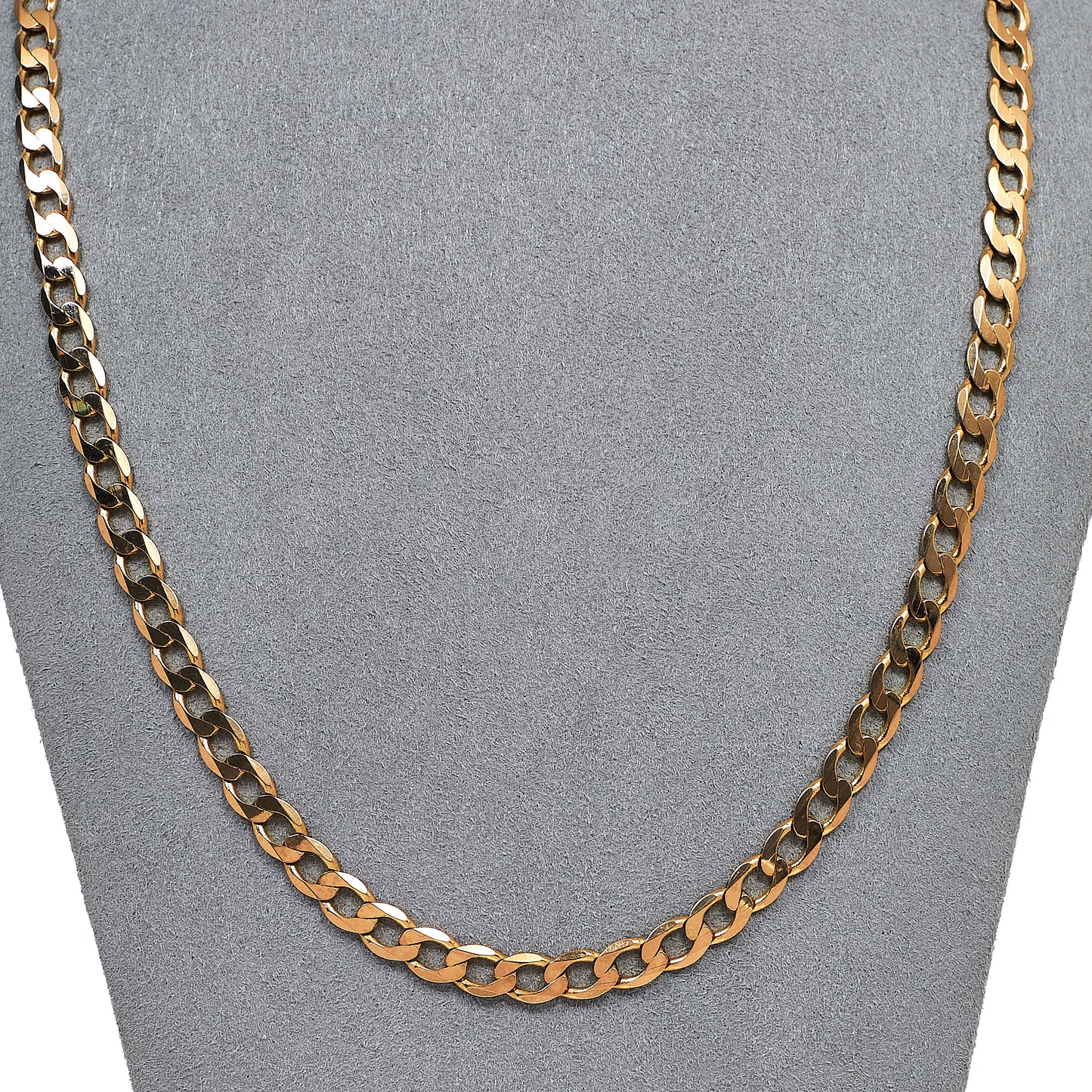 Pre-Owned 9ct Gold Curb Chain Necklace 22 Inch