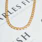 Pre-Owned 9ct Gold Curb Chain Necklace 22 Inch