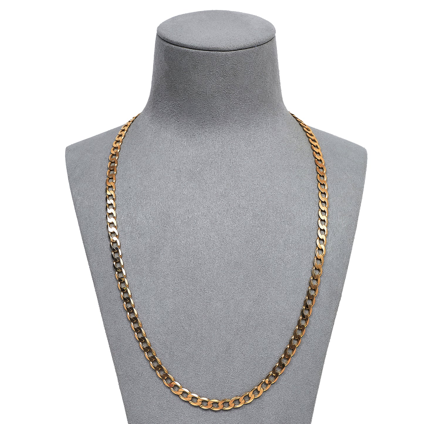 Pre-Owned 9ct Gold Curb Chain Necklace 22 Inch