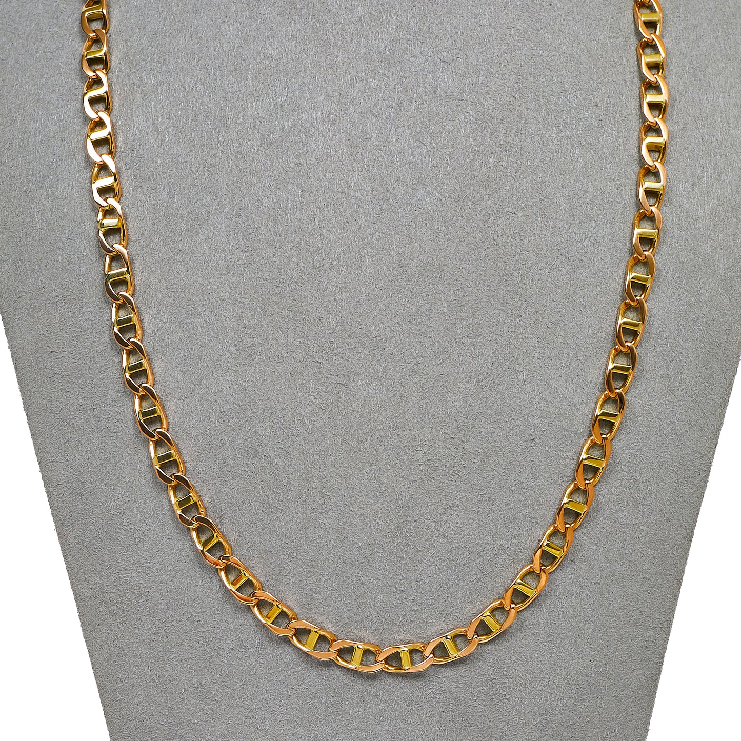 Pre-Owned 9ct Gold Anchor Chain Necklace 21 Inch