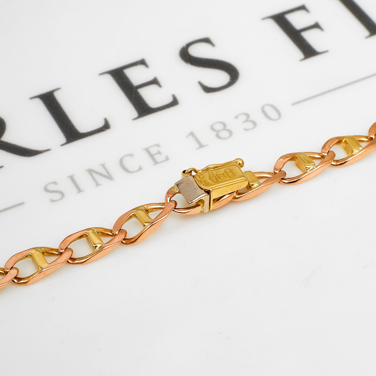 Pre-Owned 9ct Gold Anchor Chain Necklace 21 Inch