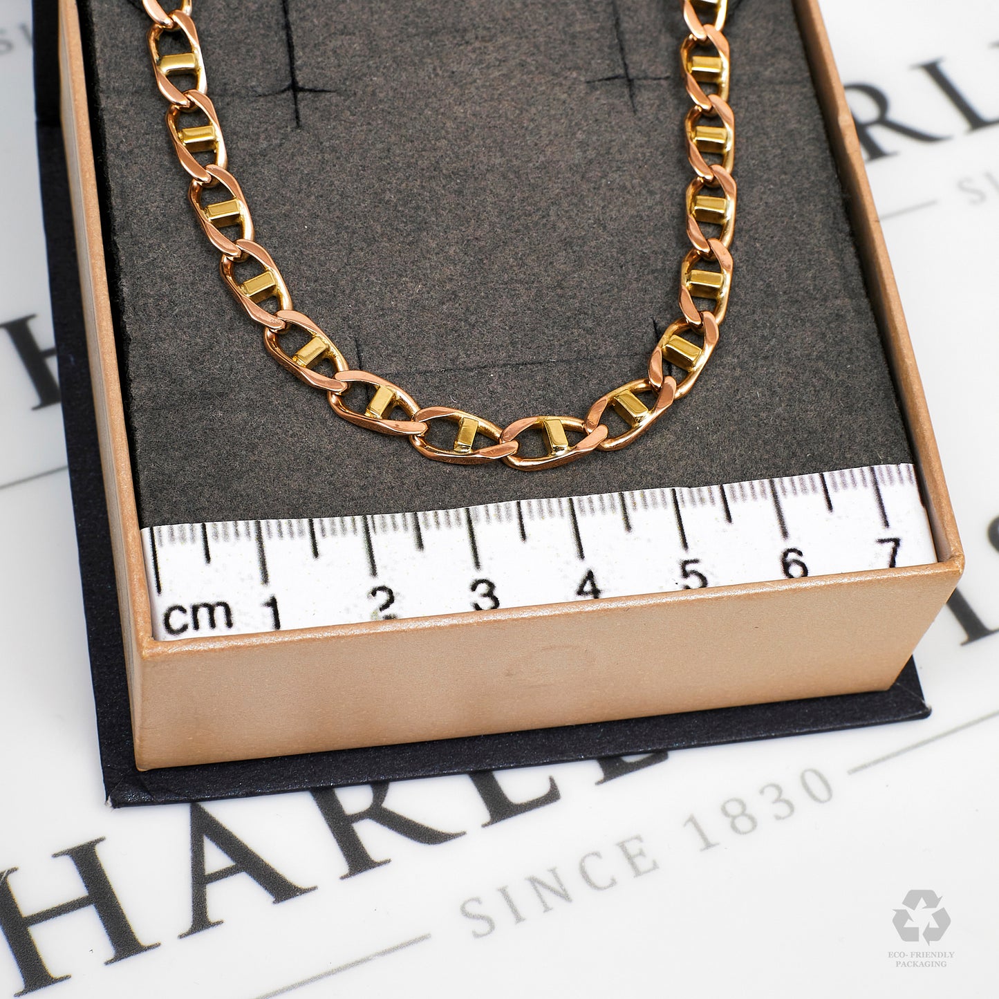 Pre-Owned 9ct Gold Anchor Chain Necklace 21 Inch