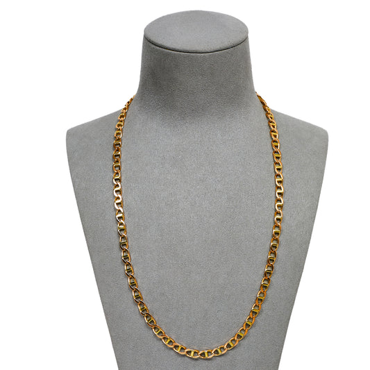 Pre-Owned 9ct Gold Anchor Chain Necklace 21 Inch