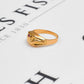 Pre-Owned 18ct Gold Synthetic Red Stone Snake Signet Ring