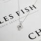 Pre-Owned 18ct White Gold CZ Cross Pendant Necklace