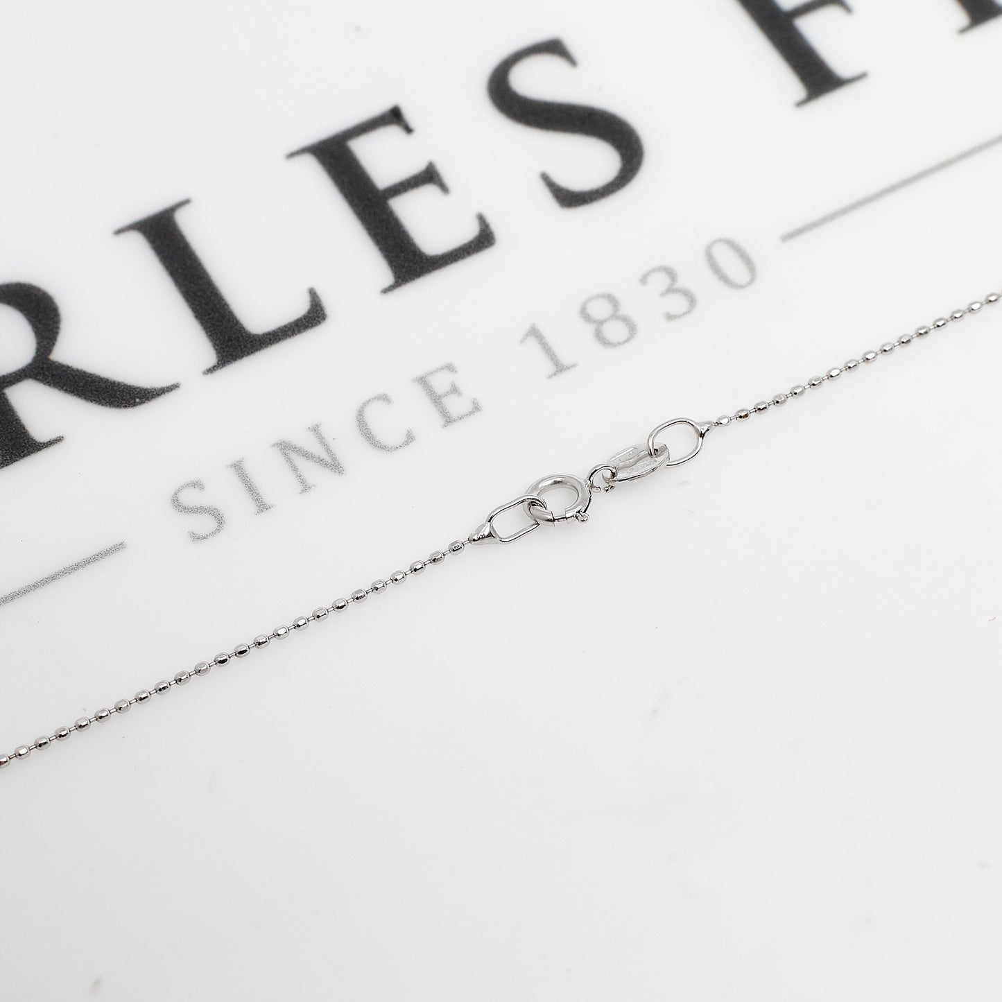 Pre-Owned 18ct White Gold CZ Cross Pendant Necklace