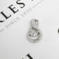 Pre-Owned 18ct White Gold Diamond Swirl Pendant