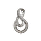 Pre-Owned 18ct White Gold Diamond Swirl Pendant