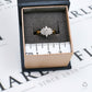 Pre-Owned 9ct Gold Rhombus Shape Diamond Cluster Ring Size J