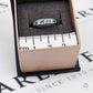 Pre-Owned 9ct White Gold Diamond & Topaz Ring Size L