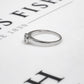 Pre-Owned 18ct White Gold Rubover Diamond Ring Size O