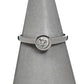 Pre-Owned 18ct White Gold Rubover Diamond Ring Size O