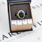 Pre-Owned 18ct Gold Sapphire & Diamond Cluster Ring Size O