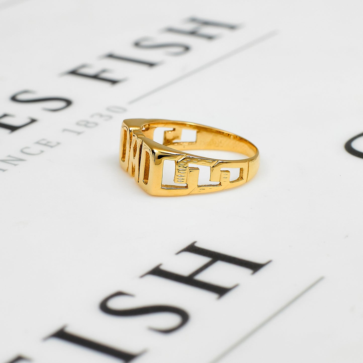 Pre-Owned 9ct Gold DAD Cherish Ring Size S