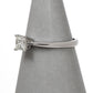 Pre-Owned 18ct White Gold Princess Cut Diamond Ring Size O