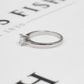 Pre-Owned 18ct White Gold Princess Cut Diamond Ring Size O