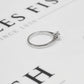 Pre-Owned 18ct White Gold Princess Cut Diamond Ring Size O