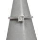 Pre-Owned 18ct White Gold Princess Cut Diamond Ring Size O
