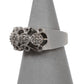 Pre-Owned 9ct White Gold Diamond 5 Circle Ring Size N.5