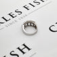 Pre-Owned 9ct White Gold Diamond 5 Circle Ring Size N.5