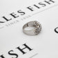 Pre-Owned 9ct White Gold Diamond 5 Circle Ring Size N.5