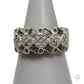 Pre-Owned 9ct White Gold Diamond 5 Circle Ring Size N.5