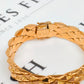 Pre-Owned 18ct Gold Rhombus Brickwork Bracelet
