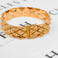 Pre-Owned 18ct Gold Rhombus Brickwork Bracelet