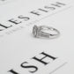 Pre-Owned 9ct White Gold Square Diamond Cluster Ring Size P