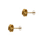 Pre-Owned 9ct Gold Knot Stud Earrings