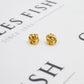Pre-Owned 9ct Gold Knot Stud Earrings