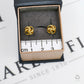 Pre-Owned 9ct Gold Knot Stud Earrings