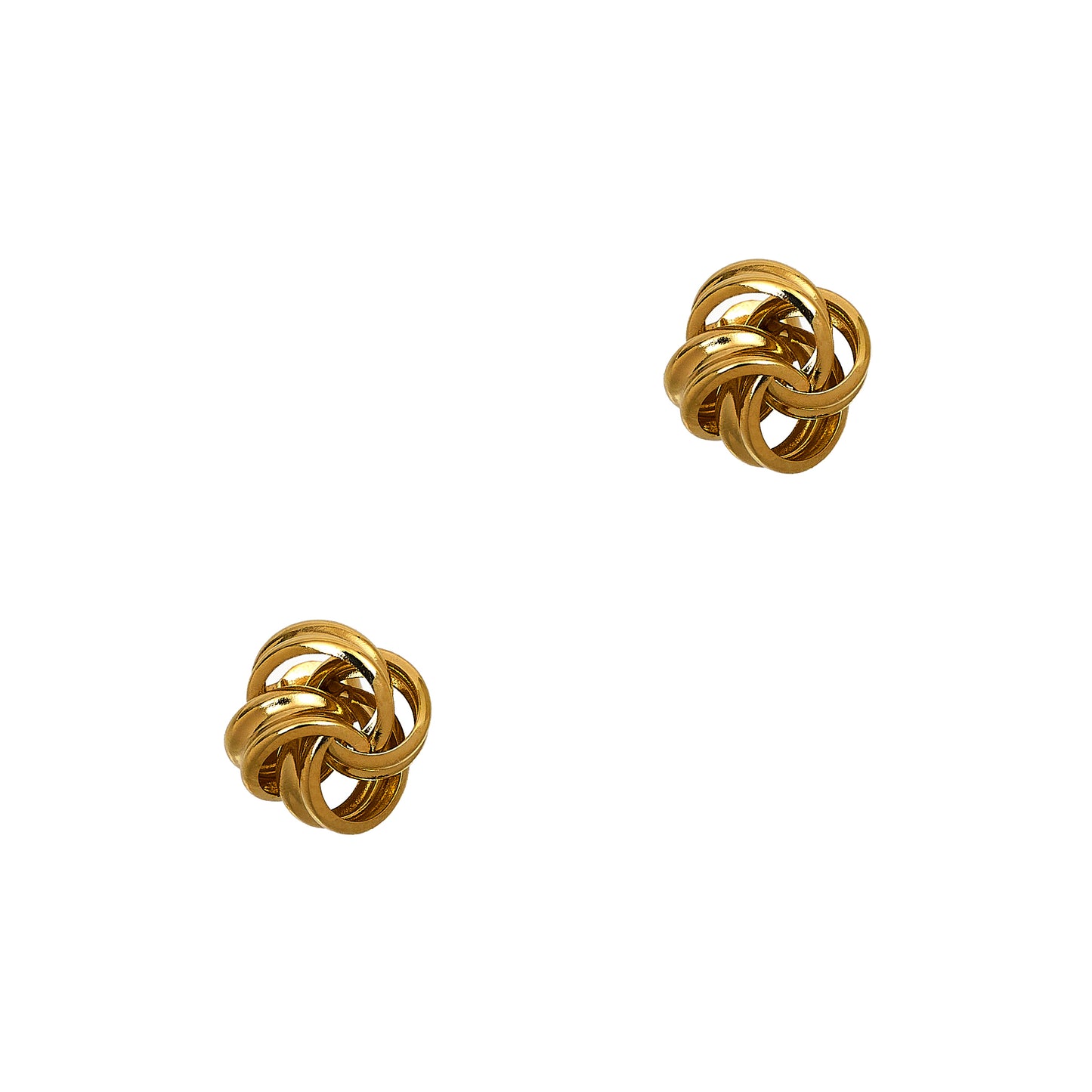 Pre-Owned 9ct Gold Knot Stud Earrings