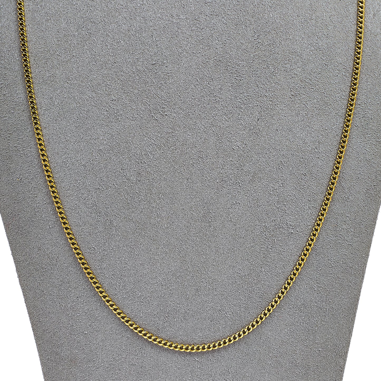 Pre-Owned 18ct Gold Curb Chain Necklace 22 Inch