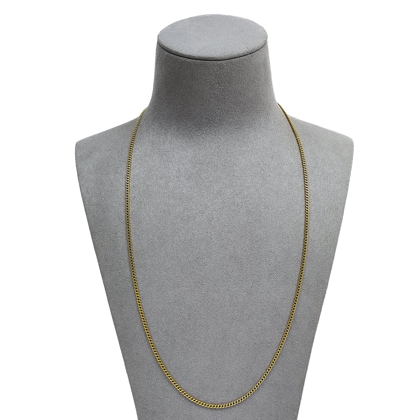 Pre-Owned 18ct Gold Curb Chain Necklace 22 Inch