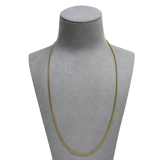 Pre-Owned 18ct Gold Curb Chain Necklace 22 Inch
