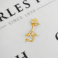 Pre-Owned 9ct Gold CZ Lizard Design Belly Bar