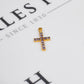 Pre-Owned 18ct Gold Tanzanite Cross Pendant