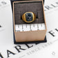Pre-Owned 9ct Gold Hematite Intaglio Ring Size P