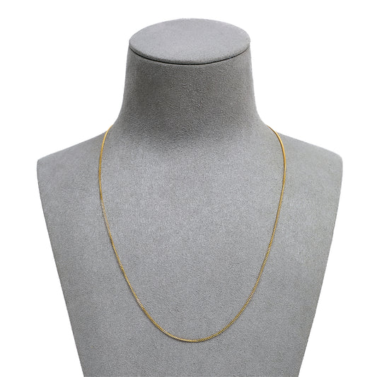 Pre-Owned 9ct Gold Curb Chain Necklace 18 Inch