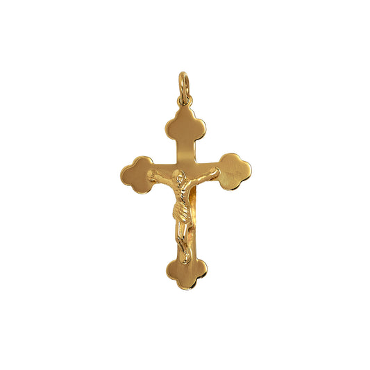 Pre-Owned 9ct Gold Crucifix Pendant