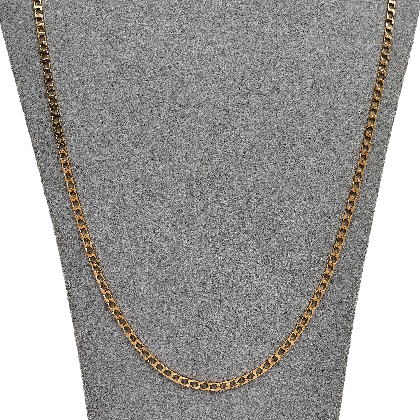 Pre-Owned 9ct Gold Curb Chain Necklace 26 Inch