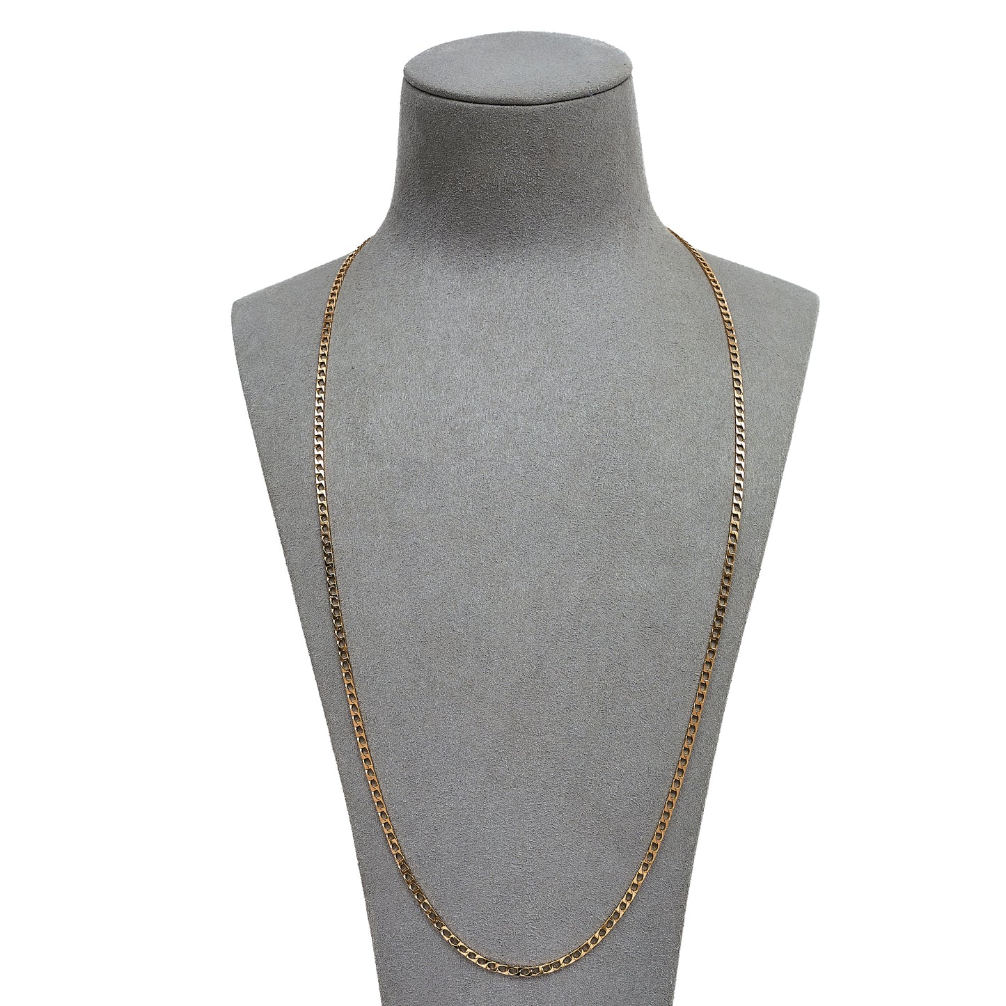Pre-Owned 9ct Gold Curb Chain Necklace 26 Inch