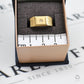 Pre-Owned 9ct Gold Diamond Set Square Signet Ring Size M.5